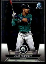 Julio Rodriguez 2023 Bowman Chrome #81 Mariners FREE SHIPPING AutographDen