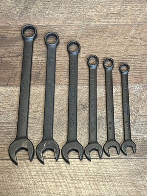 Wright Tools Wright Grip Combination  Wrench Set-Black Finish-New Old Stock