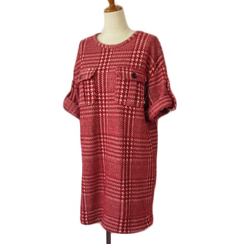 ZARA BASIC One Piece Pullover Knit Houndstooth Ch… - image 5