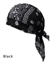 Bandana Cappello Cuoco Chef Pizzaiolo UNISEX da Lavoro Cucina COL. NERO
