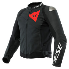 Dainese Sportiva Black/Black Sports Touring Urban Leather Motorcycle Jacket