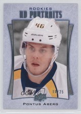2016-17 Upper Deck UD Portraits Rookie Platinum Blue Foil 10/25 Pontus Aberg 0f6