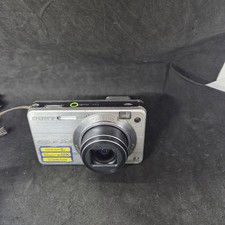 Sony CyberShot DSC-W150 Digital Camera Silver - Tested Works - No Charger