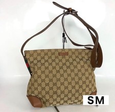 Gucci borsa a tracolla a mano borsa in pelle marrone vintage autentica dal GIAPPONE