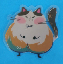 Fun Colorful Cats  Kittens Transparent Sticker 2.18" x 2.25" K 