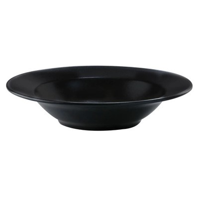 G.E.T. PP1941903712 Corona Cosmos Pluto Black Porcelain 18.2 oz. Pasta Bowl