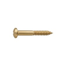 DIN 96 Halbrund-Holzschraube 1,6x8 Messing blank Schlitz 500 Stk