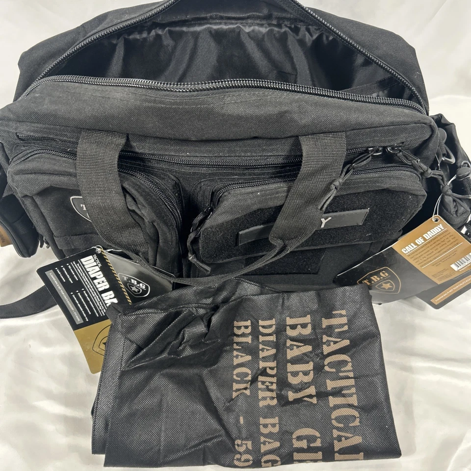 Bolsa de pañales Tactical Baby Gear Deuce negra papá Foto 3 de 4