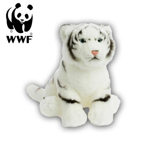 WWF Peluche Tigre Bianco (30cm) Giocattolo Morbido Felino Grande