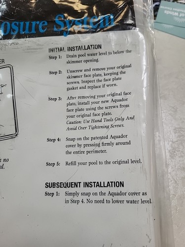 Aquador skimmer closure system model 1090 pool  accessories - Picture 6 of 6