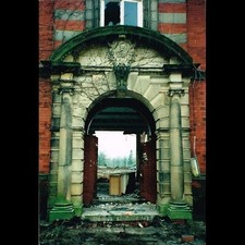 Huge Impressive Reclaimed York Stone Front Entrance Portico 18ft Tall