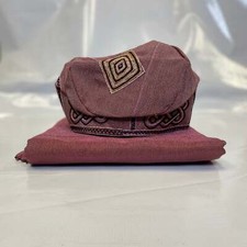 Aso Oke Gele, Ipele, and Fila - rose gold