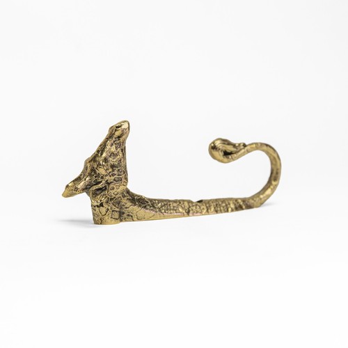 Wandhaken in Messing Giraffenform für Mäntel, Schlüssel, Taschen und Wohndekoartikel - Bild 8 von 17