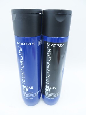 MATRIX TOTAL RESULTS BRASS OFF COLOR OBSESSED SHAMPOO & CONDITIONER 10.1 oz 