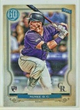 2020 Topps Gypsy Queen #5 Dom Nunez Rookie RC - Colorado Rockies - MINT
