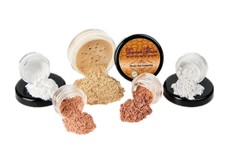 JUEGO DE INICIO Kit de Maquillaje Mineral Piel Desnuda Base Mate Cubierta en Polvo Transparente