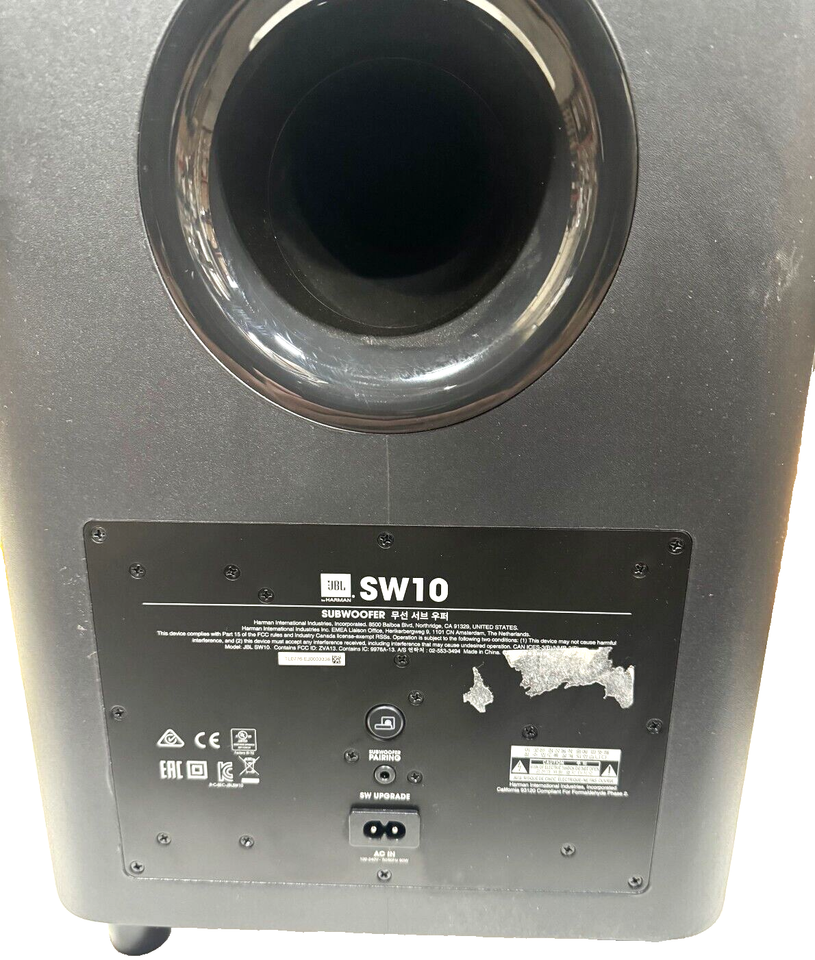 JBL Model SW10 10” 150W Powered Wireless Subwoofer 50036354400 eBay