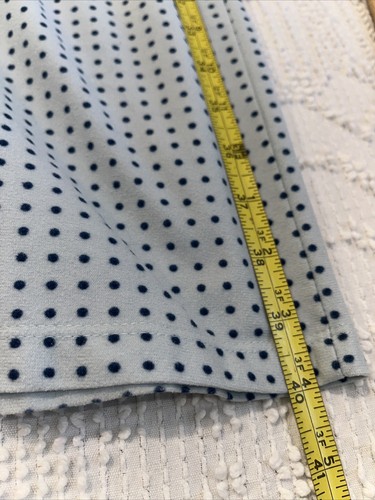 Calvin Klein Womens Fleece Polka Dot Sleepwear Pant ONLY Size L Light Blue/Navy - Picture 8 of 16