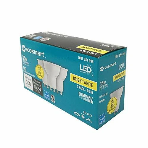 35W Equivalent Bright White MR16 GU10 Dimmable LED Light Bulb (3-Pack) - Image 4 of 4
