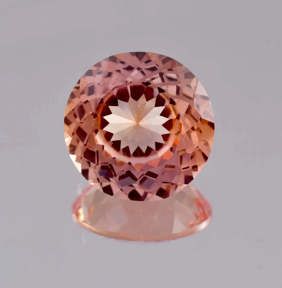 Piedra preciosa de esfalerita natural bicolor amarillo-naranja 17 x 17 mm 21,55 quilates certificada Foto 4 de 4