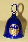 Vintage Cobalt Blue Mount Rushmore Porcelain Bell, South Dakota  — photo 2
