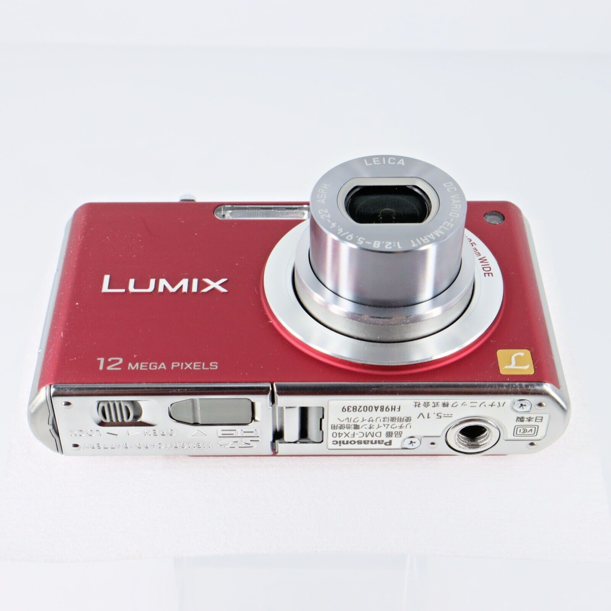 Panasonic Lumix Dmc-Fx40 Rojo Cámara Digital Compacta De Japón | eBay
