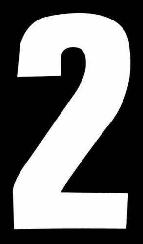 Wheelie Bin Number 7" Water Proof Weatherproof Adhesive Stickers White Colour - Picture 4 of 11