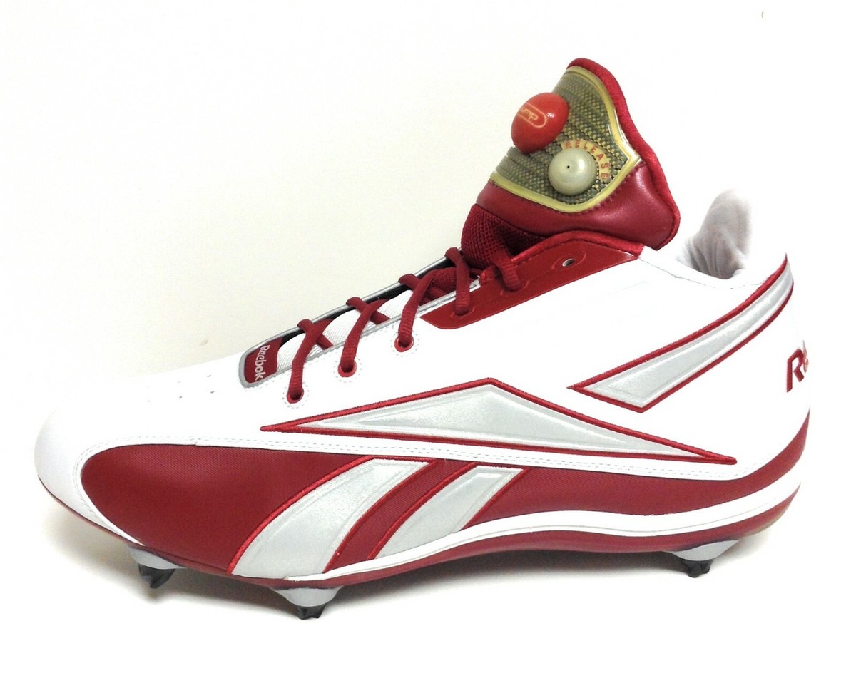 Mens Reebok Pump Pro Thorpe D2 20-137525 White Burgundy Football