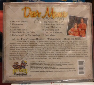 Dear Mama * by Darren Benitez (CD, Jan-2008, Fat Katz