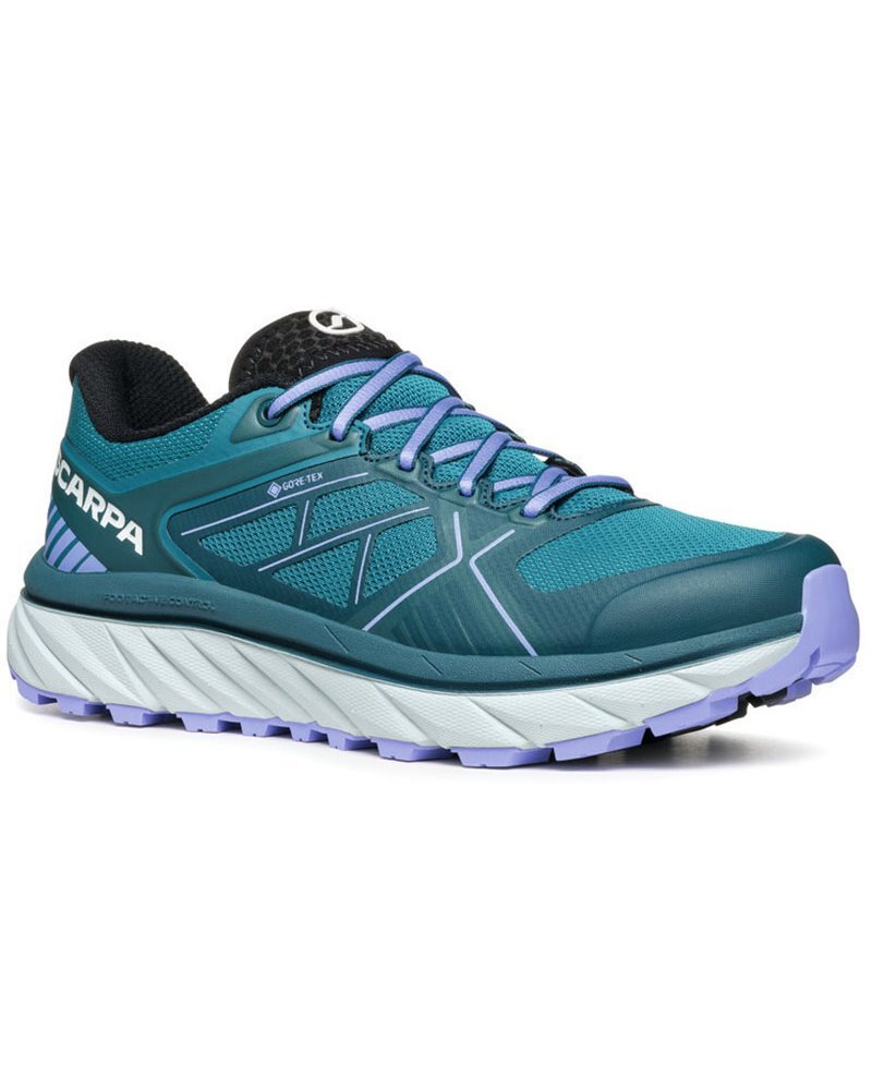 -Scarpa Spin Infinity GTX Gore-Tex Scarpe Trail Running Donna, Lake Blue/Violet