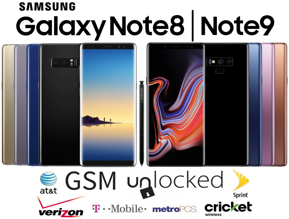 Samsung Galaxy Note 8 | Note 9 64GB 128GB 512GB - Unlocked Verizon