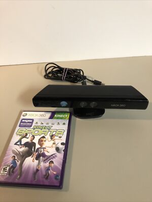Microsoft 1414 Xbox 360 Kinect Sensor Bar With Kinect Sports Black