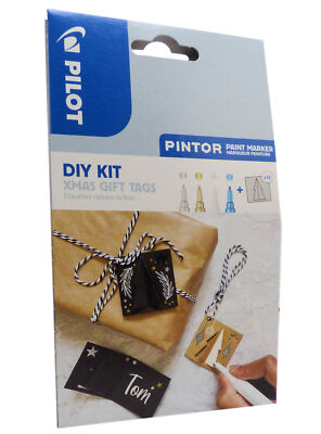 Pilot DIY Kit Pintor Lackmaler Fine 0,9 -1,5 mm, metallic, gold,silber,blau,weiß