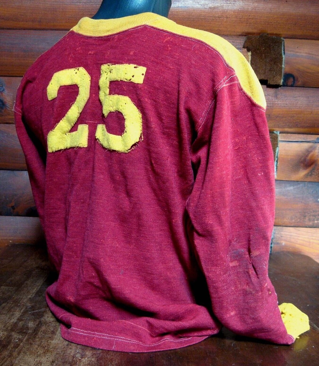 1930 1940年代 アメリカ マイナー ビンテージユニフォーム Spectacular Vintage 1930s Oberlin College Yeomen Football Jersey