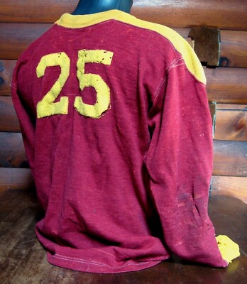 1930 1940年代 アメリカ マイナー ビンテージユニフォーム Spectacular Vintage 1930s Oberlin College Yeomen Football Jersey