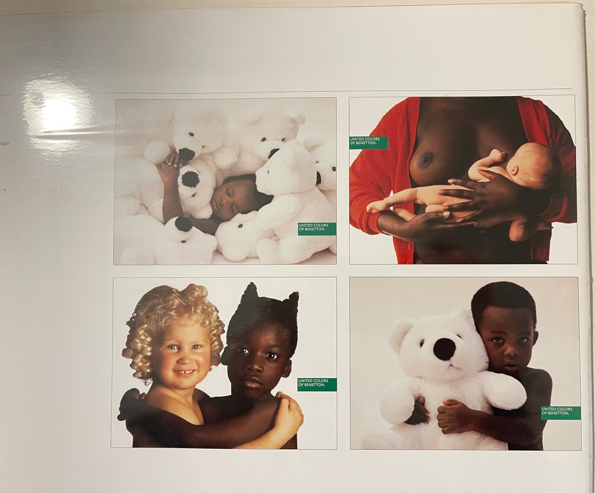 UNITED COLORS OF BENETTON, PHOTO BY TOSCANI , 1990'S SET of 4