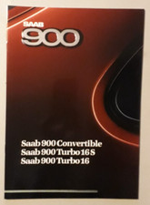 Saab 900 Range Brochure 1987 - Turbo 16  Turbo 16S  Convertible