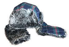 Hat Weatherproof "Original Vintage 1948" Brand Warm Faux Fur XL Plaid - New 