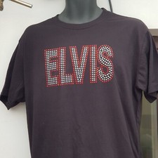 Unisex DIAMANTE ELVIS KING OF ROCK & ROLL Festival T SHIRT and Hoodies
