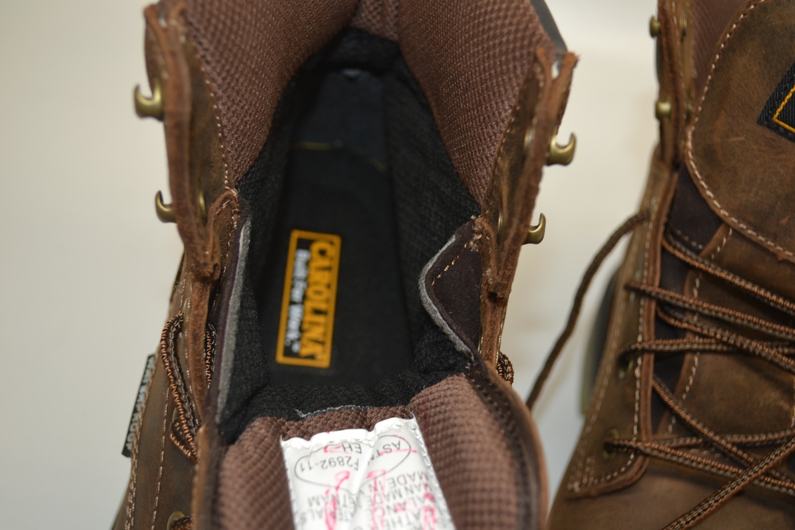 Carolina CA7120 Brown Leather Waterproof 6 " SOFT Toe Work Boot 9 D MEMORY FOAM image 6