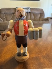 Vintage Authentic Wooden German Nutcracker Sm...