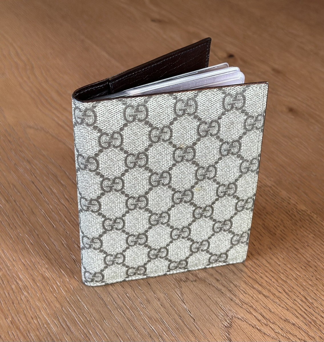 Gucci Rare Mini Photo Album Folder Cover Desk Accessory GG