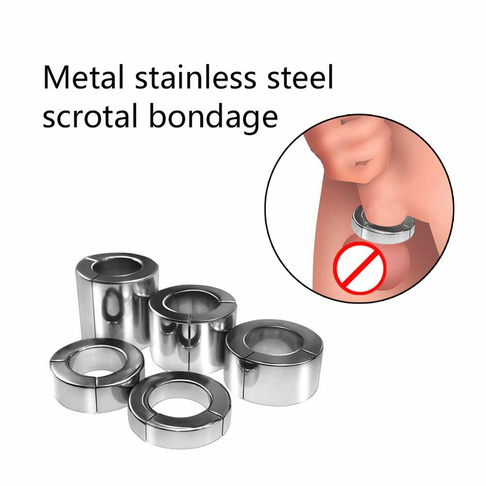 Man Ball Stretcher Weight Stainless steel Enhancer Ring Heigh