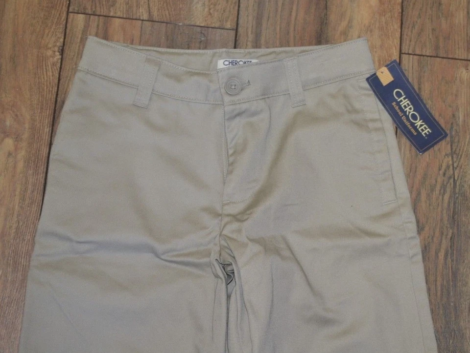 Cherokee Ultimate School Uniforms Tan Coffee Khaki Shorts Size 10 Boys Shorts  - Image 2 of 3