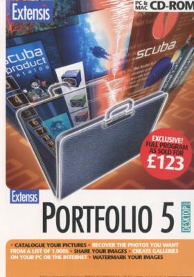 Extensis Portfolio 5 PC CD digital asset management photo library images program