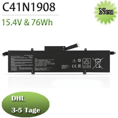  C41N1908 Akku Für Asus ROG Zephyrus G14 GA401II GA401IV GA401IH GA401IU 76WH