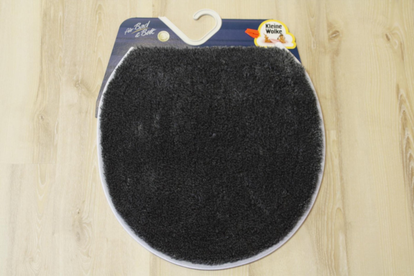 Badteppich Kleine Wolke Relax Anthrazit 47x50 Deckelbezug Badematte