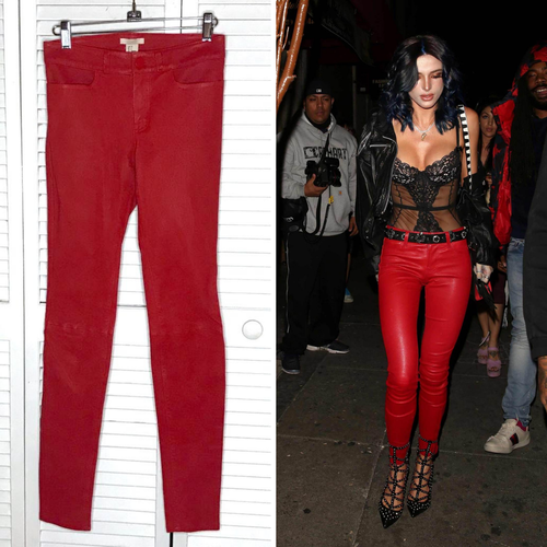 Leather Stretch Skinny Leggings Pants 2 