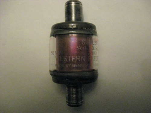 Vintage US Army Antenna Relay Western Electric 8047 Copper Capacitor 5kv Radio