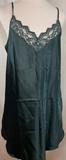 Sleep Solutions Lingerie Forest Green Nightie New Tags Womens Large Vintage 90s